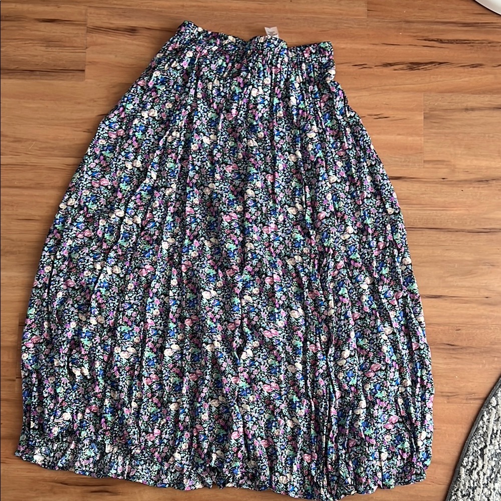 Sans Souci Blue Gray Maxi Skirt